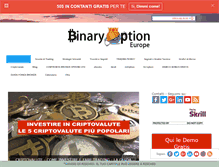 Tablet Screenshot of binaryoptioneurope.com